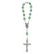 Bohemia Crystal Decade Rosary mm.7 Emerald