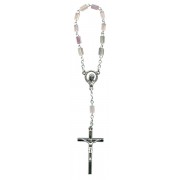 Bohemia Crystal Decade Rosary mm.5 Pink