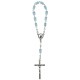 Bohemia Crystal Decade Rosary mm.6 Aqua