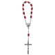 Bohemia Crystal Decade Rosary mm.6 Ruby