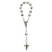 Cloisonné Decade Rosary mm.6 White