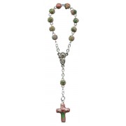 Cloisonné Decade Rosary mm.6 Pink