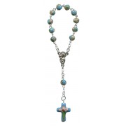 Cloisonné Decade Rosary mm.6 Aqua