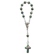 Cloisonné Decade Rosary mm.6 Emerald
