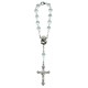 Decenio rosario con cristal de bohemia en claro