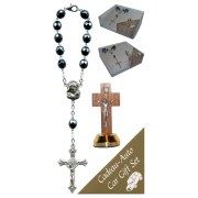 Crucifix Car Statue SCBMC22 with Decade Rosary RD850A-14
