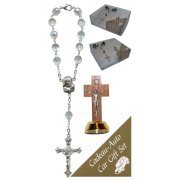 Crucifix Car Statue SCBMC22 with Decade Rosary RD850-15