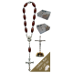 Crucifix Car Statue SCBMC23 with Decade Rosary RD164-2