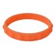 Bracelet chapelet en silicone élastique dans la couleur orange