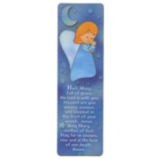Guardian Angel- Hail Mary Prayer PVC Bookmark English cm.4x13 - 1 1/2"x5"