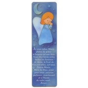 Guardian Angel- Hail Mary Prayer PVC Bookmark French cm.4x13 - 1 1/2"x5"