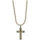 Crucifix Pendent Gold Plated with Chain and Box