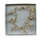 Gold Plated 7 Cupid Charm Bracelet with Gift Box