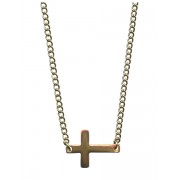 Cross Necklace Gold Plated with Gift Box