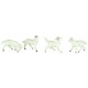 4pc White Sheep set for Nativities