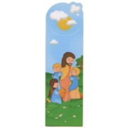 Jesus with Children Rosary PVC Bookmark cm.5x15 - 2"x6"