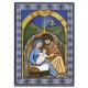 Holy Family Laminated Wood Icon Plaque