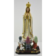 Fatima and Children Polyresin Colour Statue