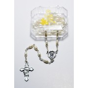 Imitation Pearl Rosary Boxed
