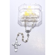 Imitation Pearl Rosary Boxed