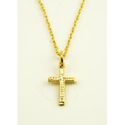 Gold Plated Cross Pendant + Chain