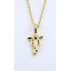 Gold Plated Angel Pendant + Chain