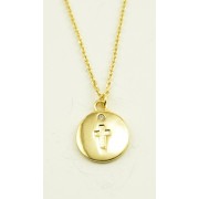 Gold Plated Pendant + Chain