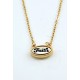 Gold Plated Faith Pendant Necklace