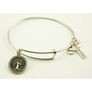 Silver Plated Bracelet with Dangling Charms