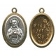 Sacred Heart of Jesus / Pray for Us Oval Medal