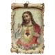 Sacred Heart of Jesus Raised Scroll Plaque cm.10x15 - 4"x6"