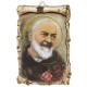 Padre Pio Raised Scroll Plaque cm.10x15 - 4"x6"