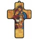 Icon Holy Family Wood Laminated Cross cm.13x9 - 5"x 31/2"