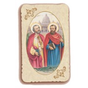 St.Peter and St.Paul Holy Card Antica Series cm.6.5x10 - 2 1/2"x4"