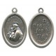 St.Anthony Oval Oxidized Medal mm.22 - 7/8"