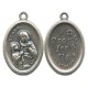 St.Anne Oval Oxidized Medal mm.22 - 7/8"