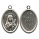 St.Philomena Oval Oxidized Medal mm.22 - 7/8"