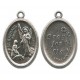 St.Raphael Oval Oxidized Medal mm.22 - 7/8"