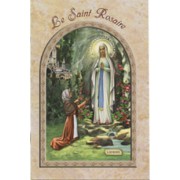 Lourdes/ The Holy Rosary Book French Text cm.9.5x15.5 - 3 3/4"x 6"