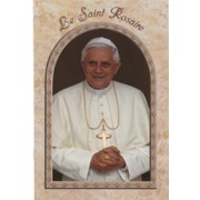 Pope Benedict/ The Holy Rosary Book French Text cm.9.5x15.5 - 3 3/4"x 6"