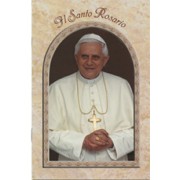Pope Benedict/ The Holy Rosary Book Italian Text cm.9.5x15.5 - 3 3/4"x 6"