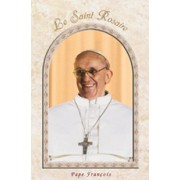 Pope Francis The Holy Rosary Book French Text cm.9.5x15.5 - 3 3/4"x 6"