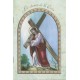 Libro con Jesús y la Cruz / El Santo Rosario en francés cm.9.5x15.5 - 3 3/4 "x 6"