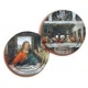 Jesus/ Last Supper 3D Bi-Dimensional Round Bookmark cm.7 - 2 3/4"