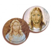 Jesus 3D Bi-Dimensional Round Bookmark cm.7 - 2 3/4"