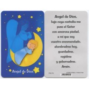 Guardian Angel Spanish PVC Prayer Card cm.5x8.5 - 2"x3 1/2"