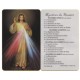 Carte de prière avec les mystères de la miséricorde divine du rosaire en français cm.5x8.5 - 2 "x3 1/2"