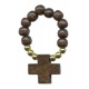 Wood Decade Rosary Brown mm.8