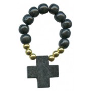 Wood Decade Rosary Black mm.8