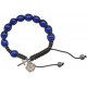 A Grade Cats Eye Rosary Bracelet Deep Blue 10mm Beads
